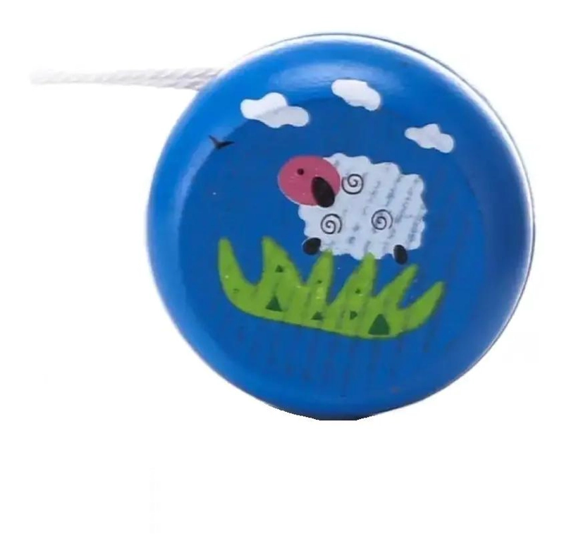 YOYO DE MADERA PARA NIÑOS, PACK DE 12 JUGUETES CLASICOS - 7