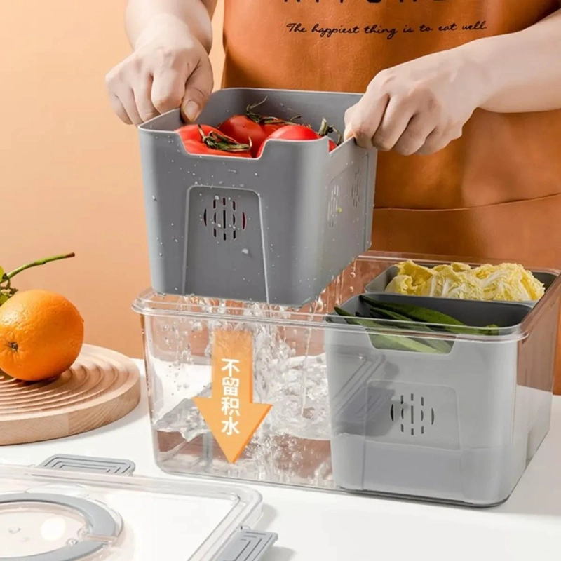 CONTENEDOR ACRILICO ORGANIZADOR DE ALIMENTOS PARA COCINA - 2