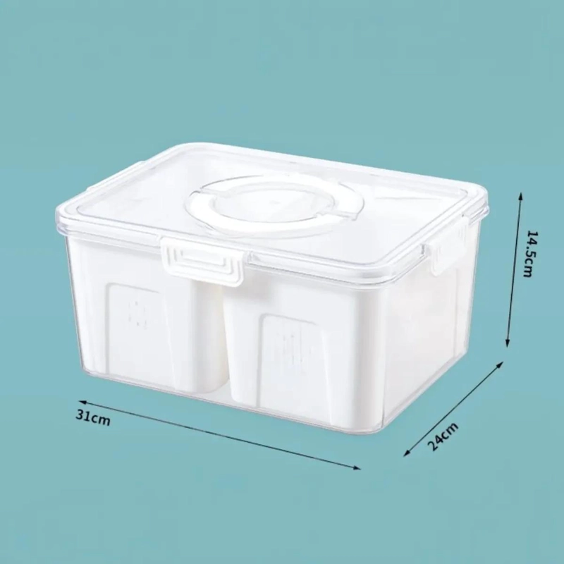 CONTENEDOR ACRILICO ORGANIZADOR DE ALIMENTOS PARA COCINA - 3