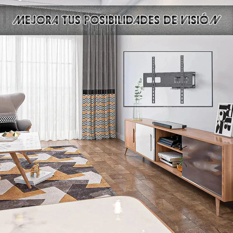 SOPORTE ARTICULADO PARA TV DE 32 A 70 PULGADAS CON INCLINACION Y GIRO - 4