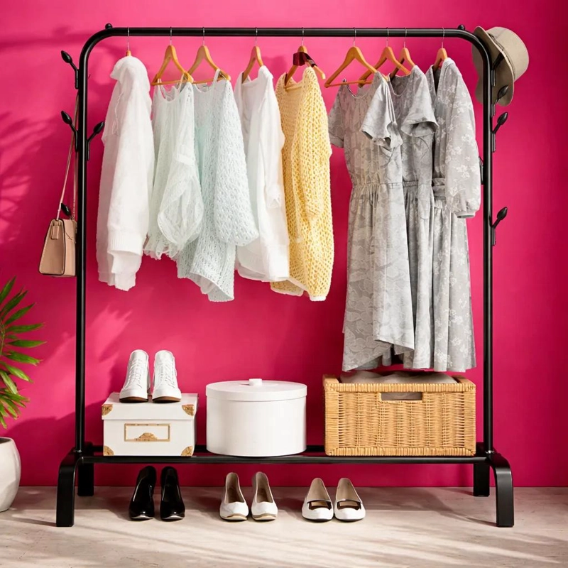 PERCHERO METALICO ORGANIZADOR PARA ROPA Y ACCESORIOS - 6