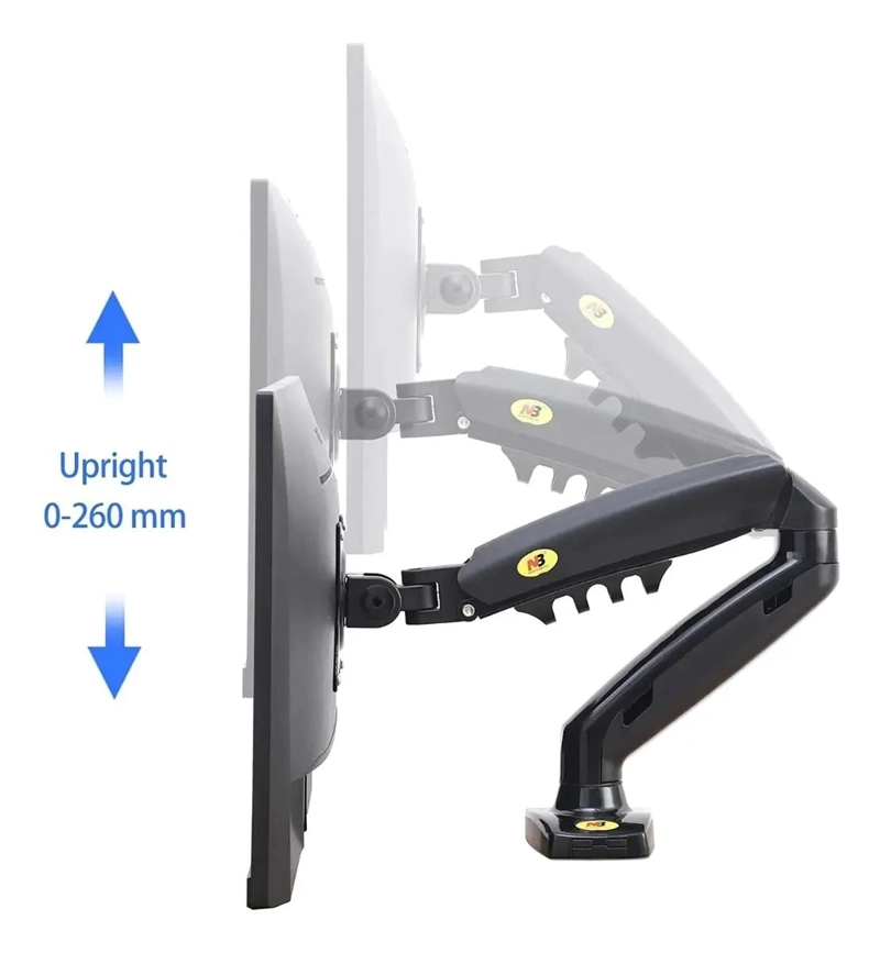 SOPORTE BRAZO AJUSTABLE PARA MONITOR DE 17 A 30 PULGADAS - 3