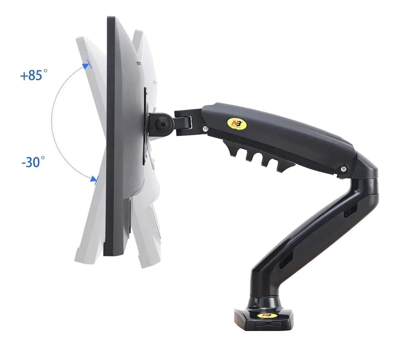 SOPORTE BRAZO AJUSTABLE PARA MONITOR DE 17 A 30 PULGADAS - 7