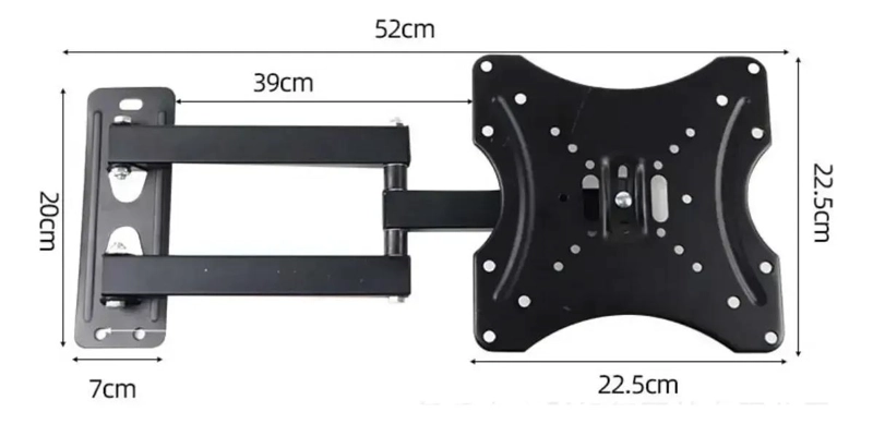 SOPORTE PARED ARTICULADO PARA TV 32-65 PULGADAS FULL MOTION - 5