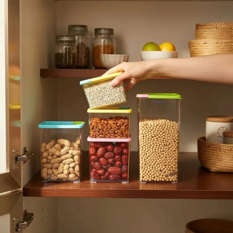 SET DE 6 CONTENEDORES HERME TICOS PARA ALIMENTOS - 2