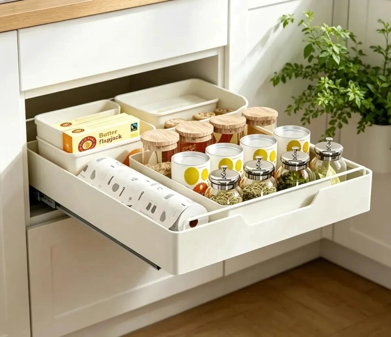 ORGANIZADOR DE COCINA EXTRAIBLE CON BANDEJA DESPLEGABLE - 7
