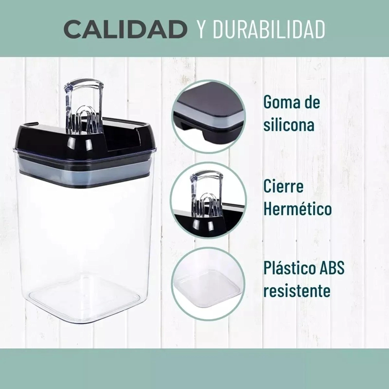 SET DE 7 CONTENEDORES HERME TICOS PARA ALIMENTOS - 6
