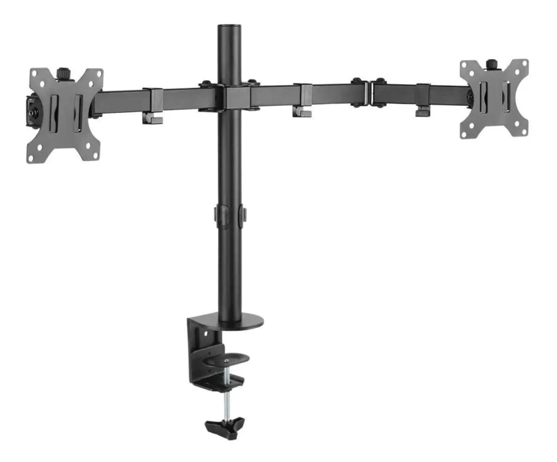 SOPORTE DOBLE PARA MONITOR CON BRAZOS AJUSTABLES Y VESA - 4