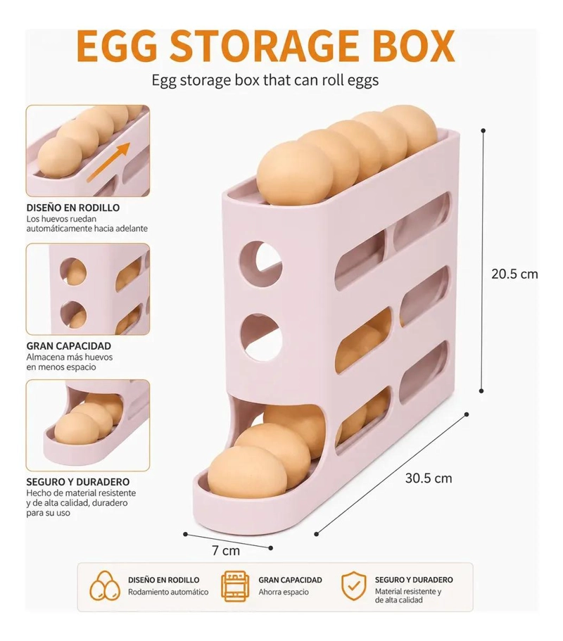 DISPENSADOR AUTOMATICO DE HUEVOS PARA REFRIGERADOR - 3