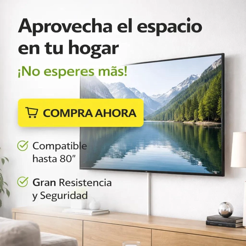 SOPORTE FIJO PARA TELEVISORES DE 32 A 80 PULGADAS - 5