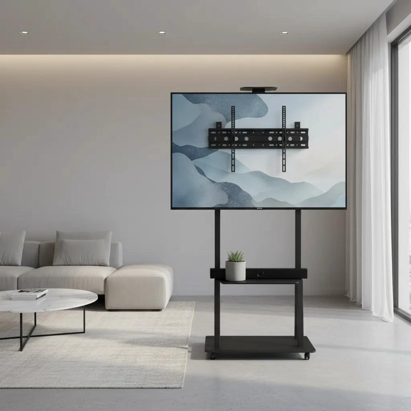 SOPORTE PEDESTAL RUEDA PARA TELEVISORES DE 32 A 75 PULGADAS - 3