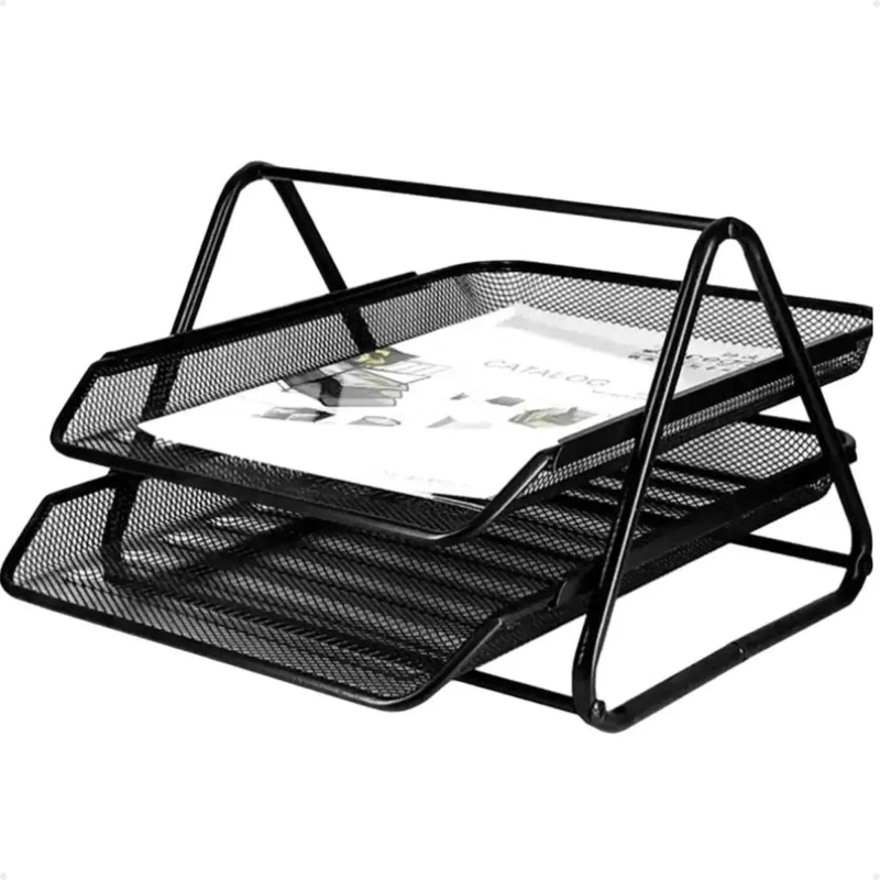 ORGANIZADOR DE ESCRITORIO CON 2 BANDEJAS PARA DOCUMENTOS - 1