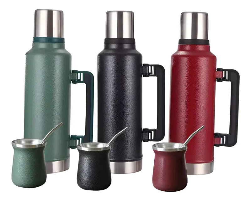 TERMO DE AGUA FRIO Y CALOR 1.3 L CON MATE DE 236 ML - 1