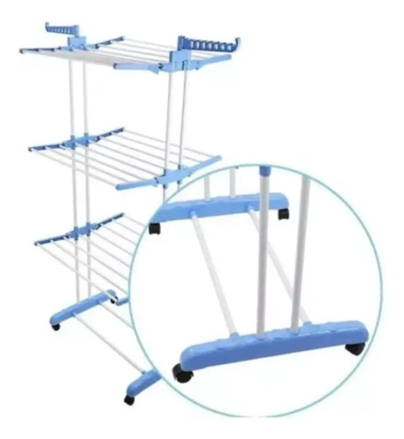 TENDEDERO ORGANIZADOR COLGADOR PLEGABLE PARA ROPA - 2