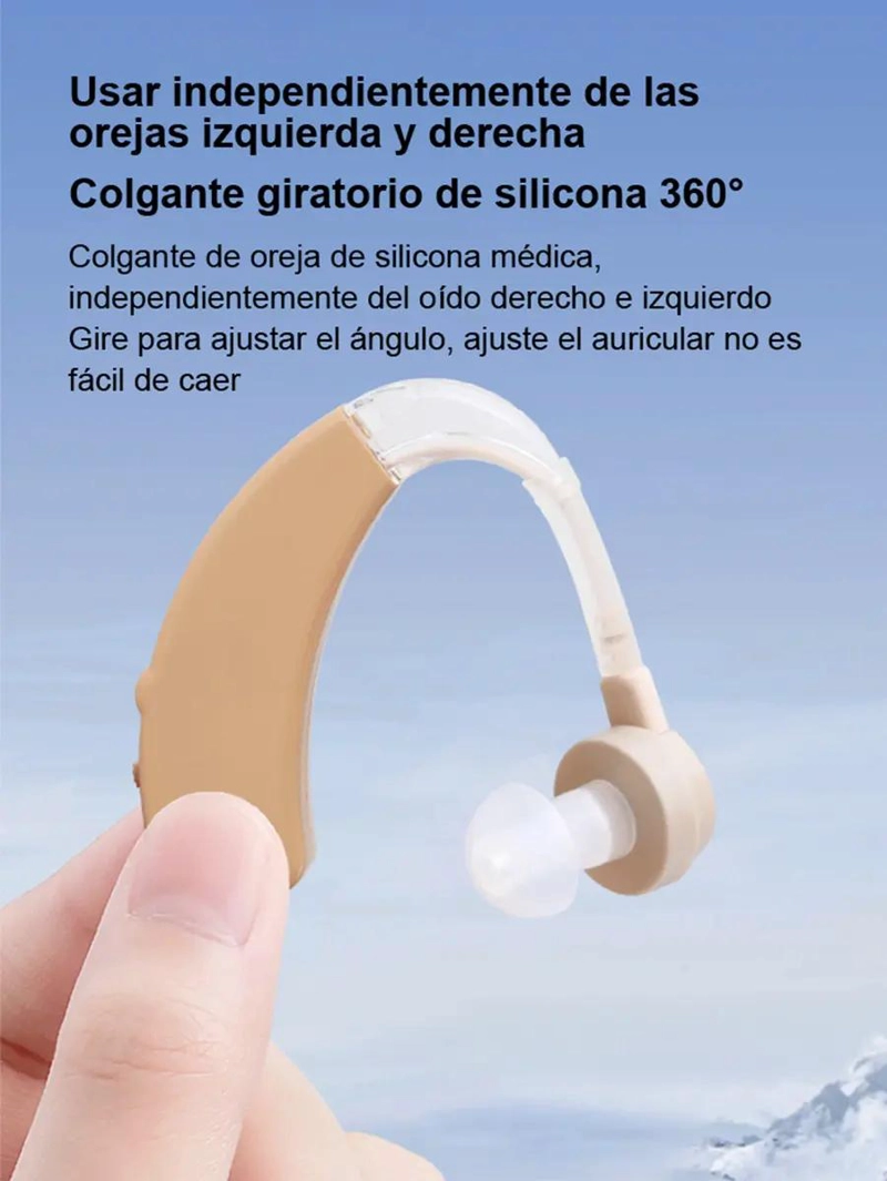 AMPLIFICADOR DE SONIDO DETRAS DE LA OREJA PARA DIFICULTADES AUDITIVAS - 9