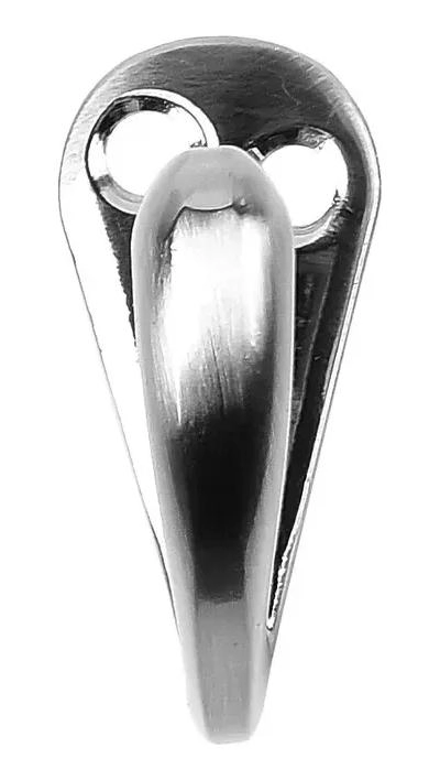 SET DE 6 PERCHAS METALICAS RESISTENTES CON ACABADO NICKEL - 1