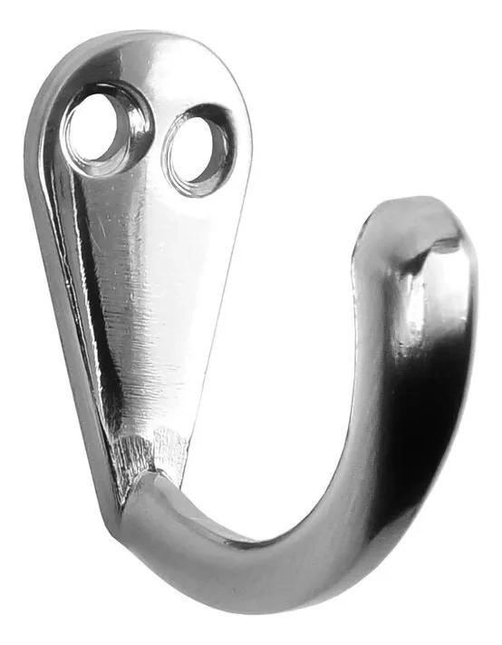 SET DE 6 PERCHAS METALICAS RESISTENTES CON ACABADO NICKEL - 3