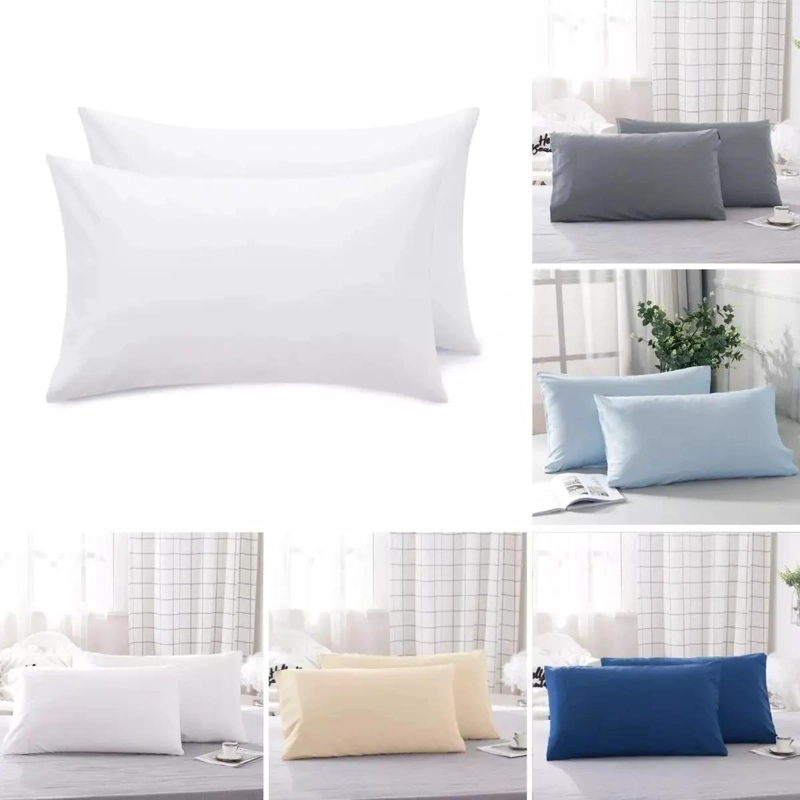 FUNDA DE ALMOHADA RECTANGULAR 2 PIEZAS PARA DECORACION Y COMODIDAD - 2