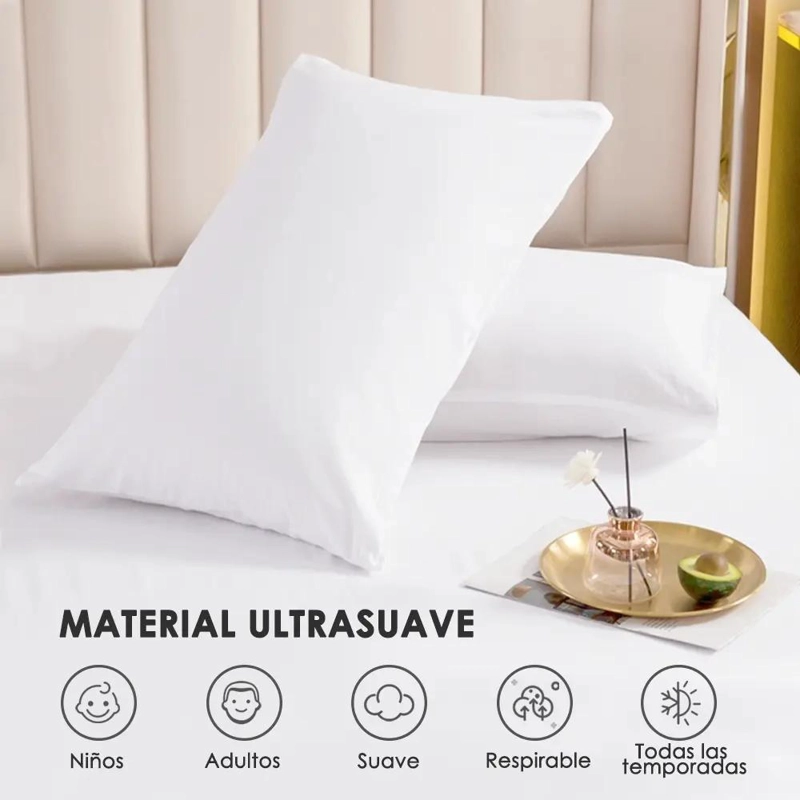 FUNDA DE ALMOHADA RECTANGULAR 2 PIEZAS PARA DECORACION Y COMODIDAD - 3