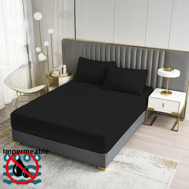 PROTECTOR DE COLCHON IMPERMEABLE 2 PLAZAS CON FUNDAS - 2