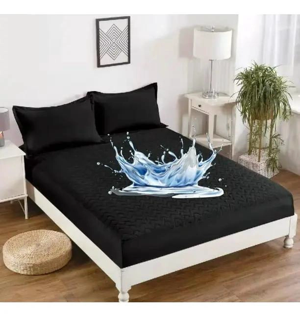 PROTECTOR DE COLCHON IMPERMEABLE 2 PLAZAS CON FUNDAS - 3