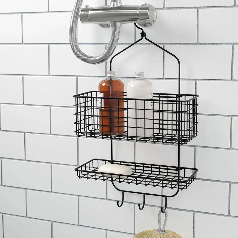 ORGANIZADOR DE DUCHA MULTIFUNCIONAL EN ACERO 31X56 CM - 2