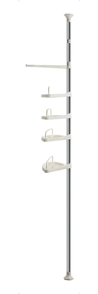 ORGANIZADOR ESQUINERO DUCHA BAÑO MULTIUSO CON 4 ESTANTES AJUSTABLES - 10