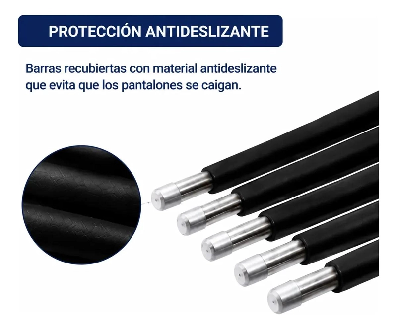COLGADOR VERTICAL DE ROPA PARA PANTALONES 9 NIVELES - 7