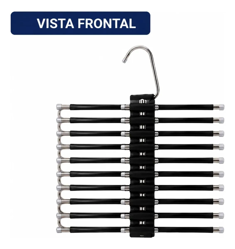 COLGADOR VERTICAL DE ROPA PARA PANTALONES 9 NIVELES - 8