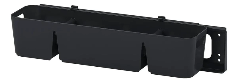 ORGANIZADOR DESLIZANTE PARA COCINA 50X15X12 CM EN GRIS OSCURO - 1