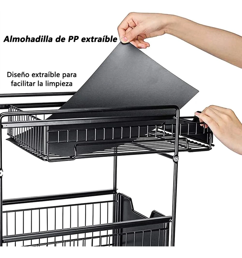 ESTANTE ORGANIZADOR MULTIUSO PARA FREGADERO CON CAJONES EXTRAIBLES - 3