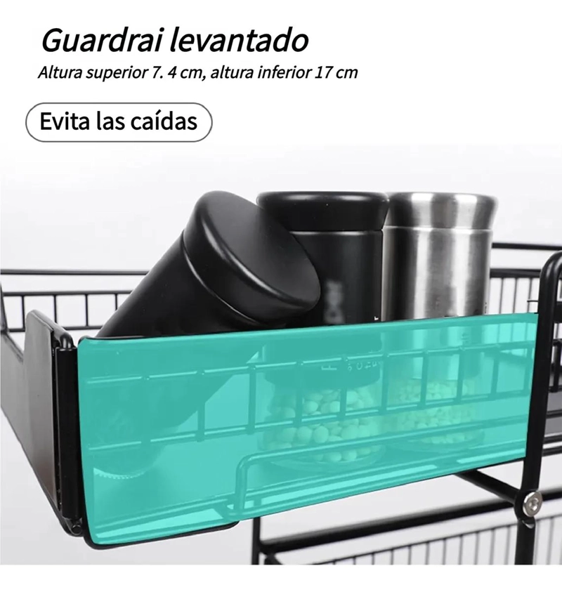 ESTANTE ORGANIZADOR MULTIUSO PARA FREGADERO CON CAJONES EXTRAIBLES - 4