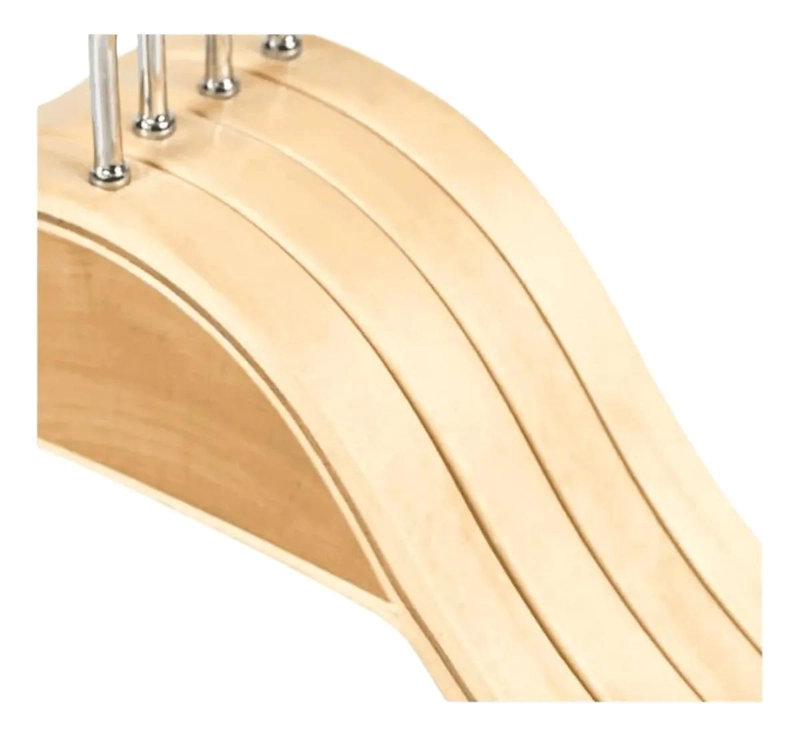 PACK DE 10 COLGADORES DE MADERA PARA ROPA ELEGANTES - 5