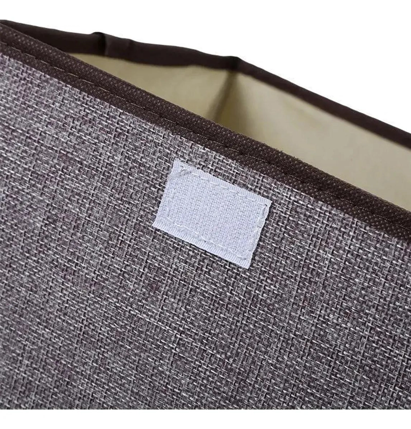 CAJA ORGANIZADORA RECTANGULAR PARA ROPA Y JUGUETES EN GRIS - 6