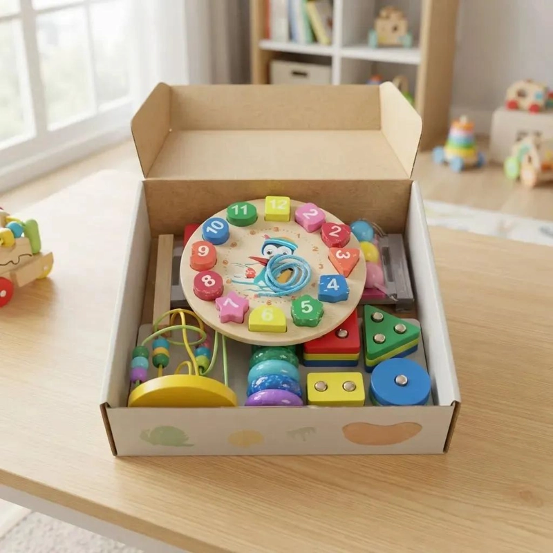 JUEGO DIDACTICO SENSORIAL 7 PIEZAS PARA BEBE S ESTIMULACION TEMPRANA - 2