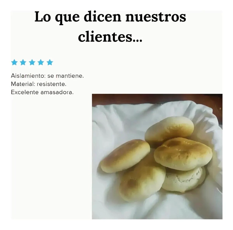 AMASADORA DE 28 CM PARA PAN Y EMPANADAS - 10