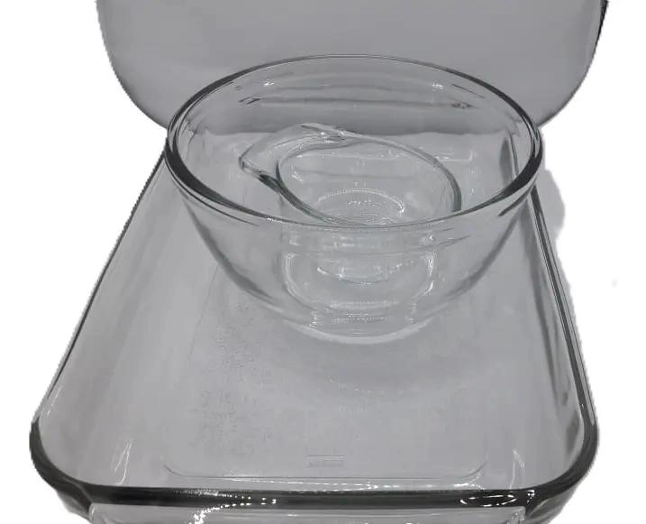 SET DE VIDRIO 3 PIEZAS PARA POSTRES Y COCINA - 4