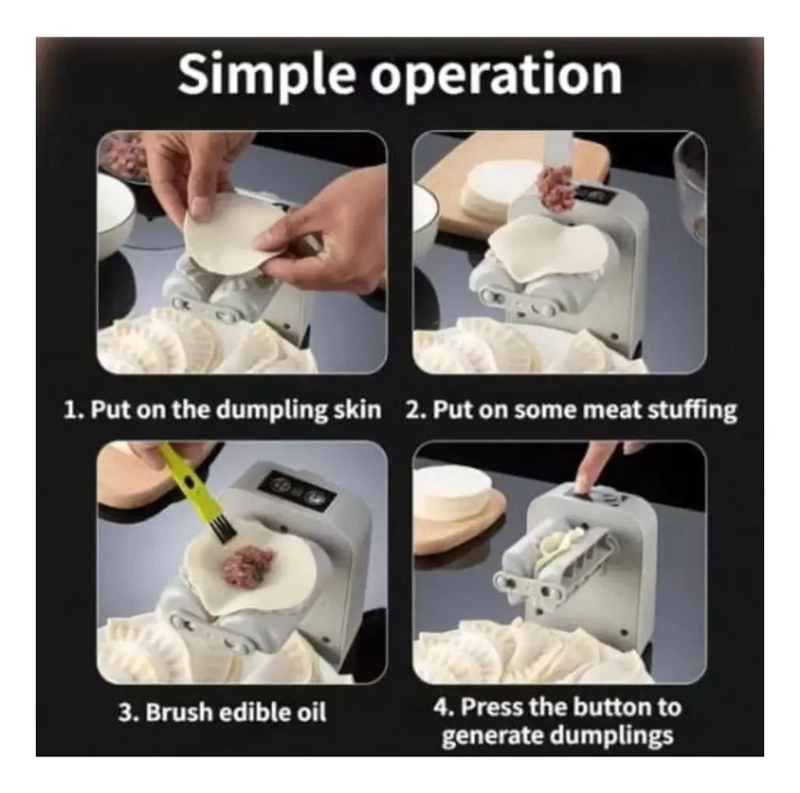 MAQUINA ELE CTRICA PARA PREPARAR DUMPLINGS Y PASTELES - 3