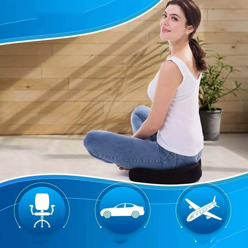 COJIN DE ASIENTO Y ALMOHADA LUMBAR ERGONOMICA PARA SILLAS - 7