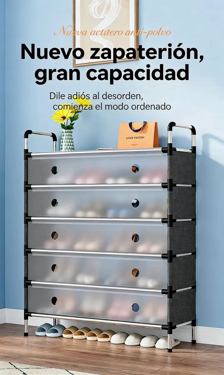 ZAPATERO ARMABLE MODERNO DE 5 NIVELES PARA CALZADO - 6