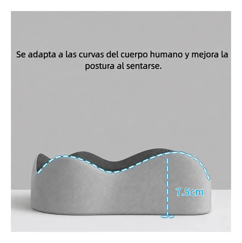 COJIN LUMBAR Y ASIENTO ERGONOMICO PARA SILLAS Y AUTOS - 6