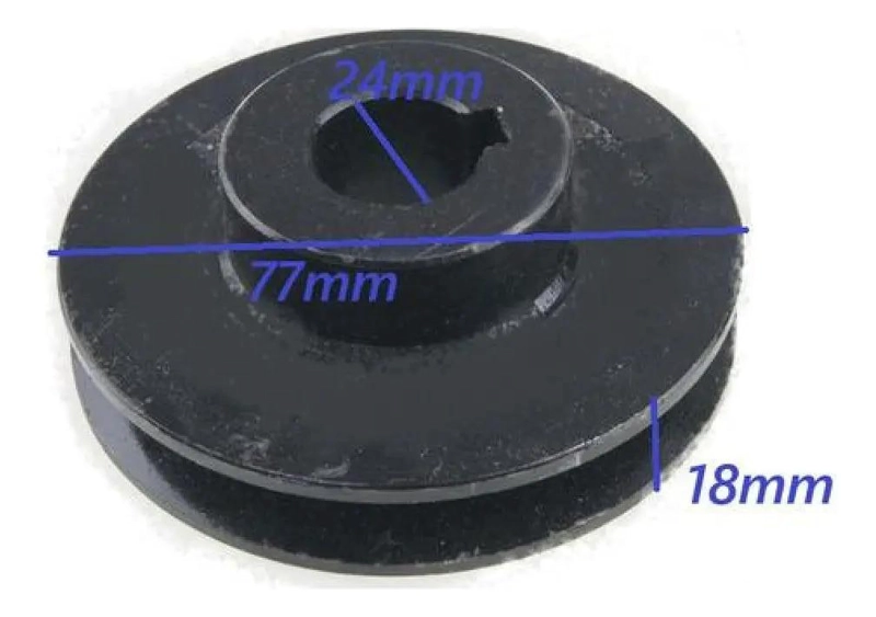 POLEA PARA MOTOR ELE CTRICO EJE 24MM - 3