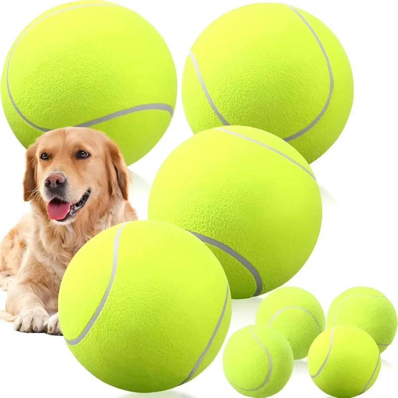 PELOTA DE TENIS GIGANTE PARA MASCOTAS DE 24 CM IDEAL PARA PERROS - 1