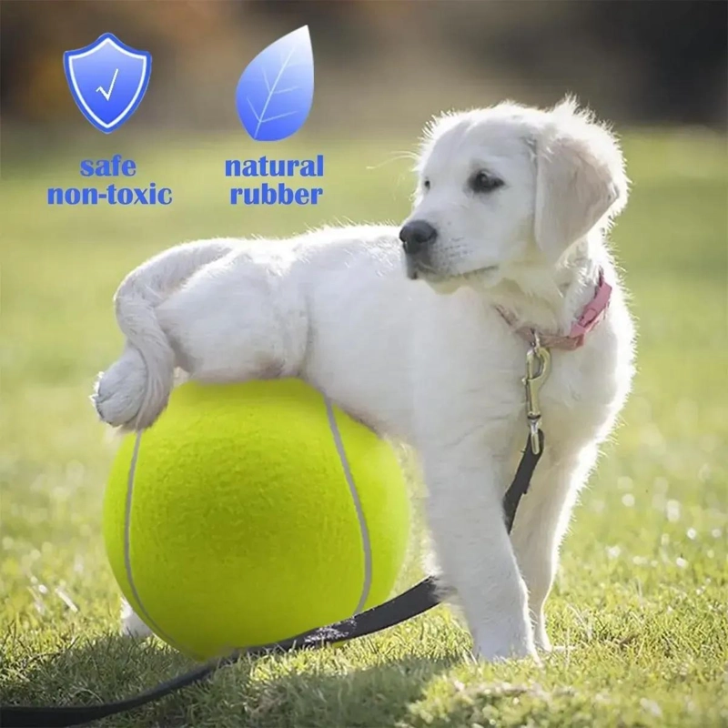 PELOTA DE TENIS GIGANTE PARA MASCOTAS DE 24 CM IDEAL PARA PERROS - 10