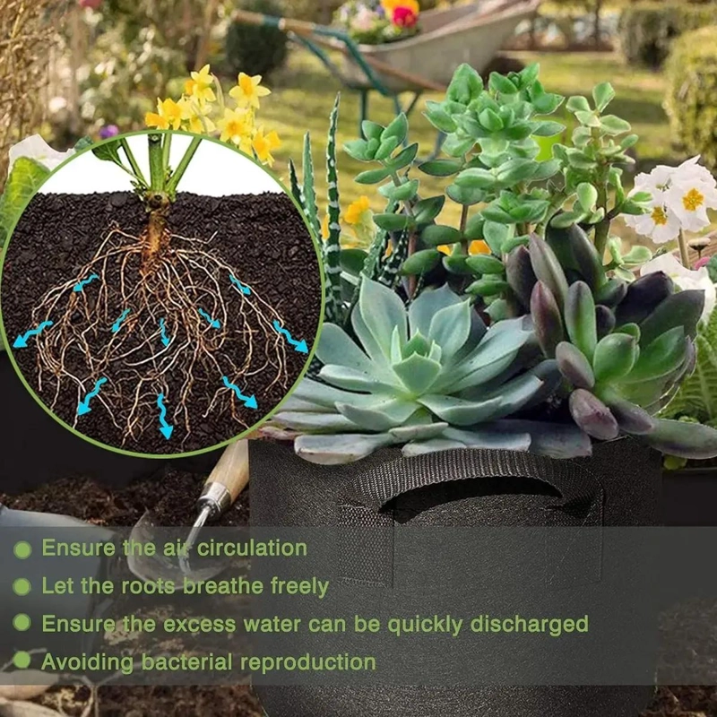 PACK DE 5 MACETEROS GRANDES PARA JARDIN 32X25CM - 8