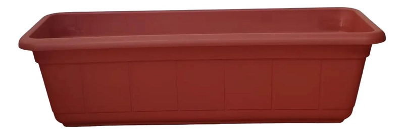 PACK DE 5 MACETEROS RECTANGULARES DE PLASTICO PARA JARDIN - 7