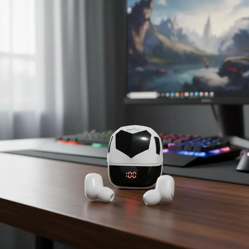 AUDIFONOS BLUETOOTH TWS IMPERMEABLES CON LUZ LED PARA GAMING - 3