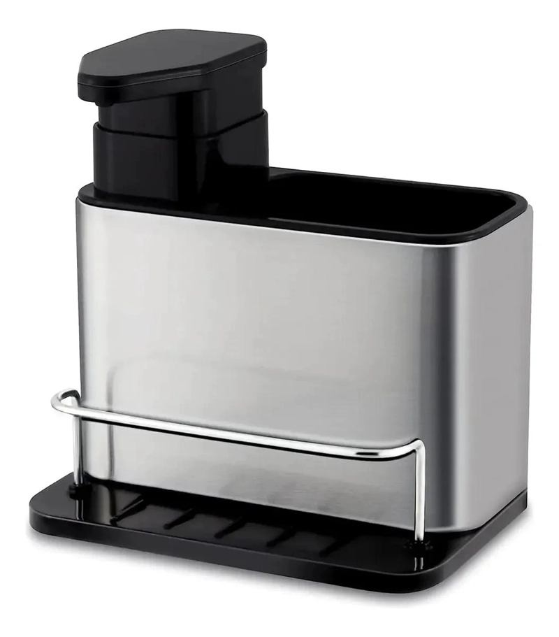 DISPENSADOR DE JABON Y ORGANIZADOR DE ESPONJAS PARA COCINA - 1