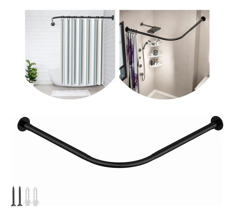 BARRA EXTENSIBLE PARA CORTINA DE DUCHA 60-95 CM ACERO INOXIDABLE - 1