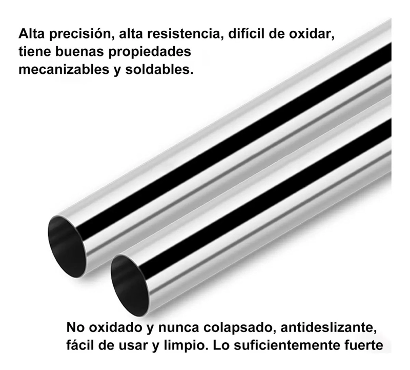 BARRA EXTENSIBLE PARA CORTINA DE DUCHA 60-95 CM ACERO INOXIDABLE - 5